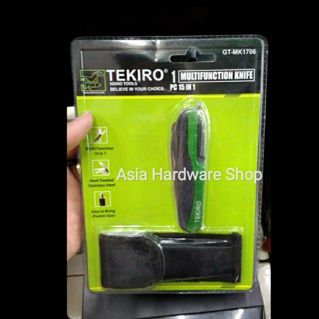 Jual Tekiro Pisau Lipat Multifungsi In Stainless Steel Original