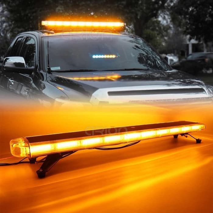 Jual ORI LAMPU ROTATOR SIRENE POLISI PATWAL LED LIGHT BAR SLIM SIRENE