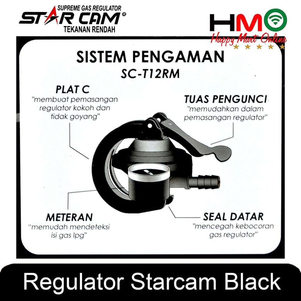 Jual Star Cam Sc M Regulator Meter Gas Lpg Tekanan Rendah Regulator