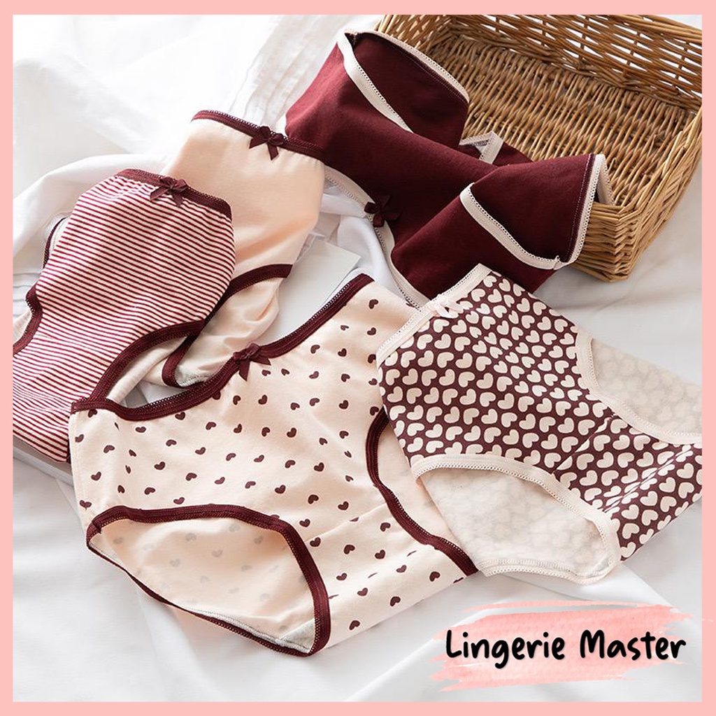 Jual LINGERIE MASTER C 33 Celana Dalam Wanita Korea Motif Lucu