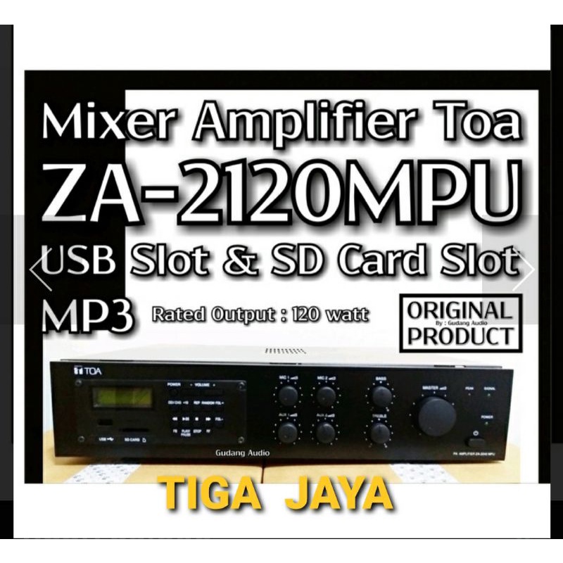 Jual Amplifier Toa Za Mpu Watt Usb Sd Card Mp Power Mixer