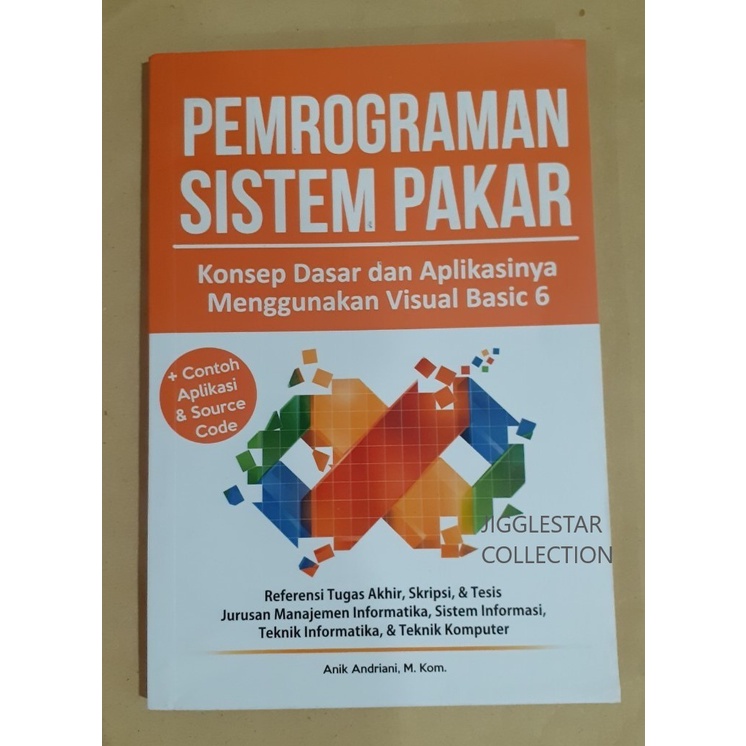 Jual Buku Pemrograman Sistem Pakar Konsep Dasar Dan Aplikasinya