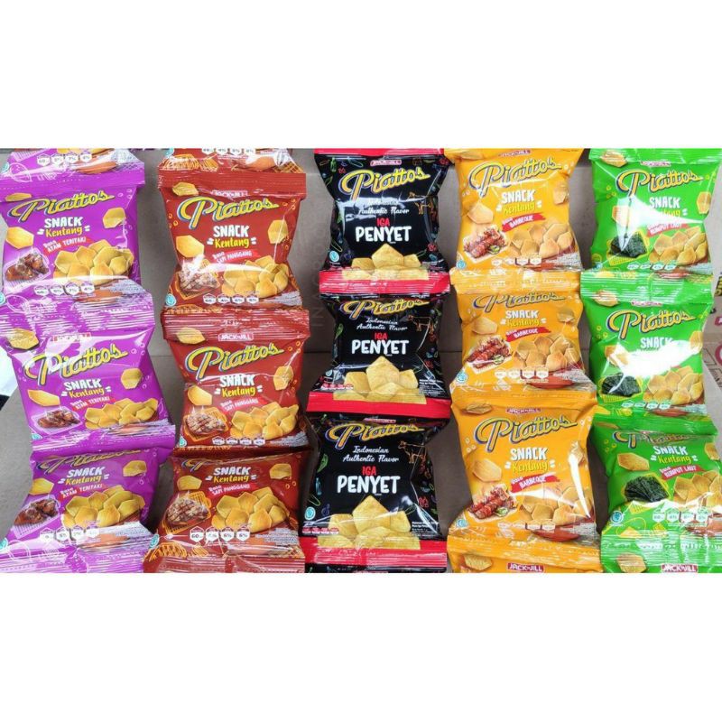 Jual Snack Kentang Kerupuk Kentang Piatos Piattos Sapi Panggang