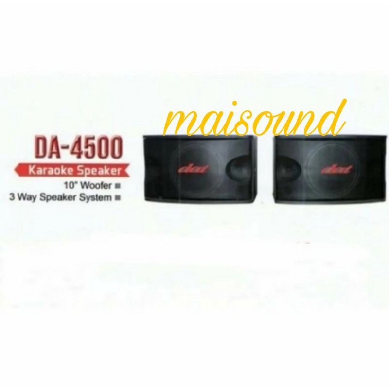 Jual SPEAKER PASIF DAT DA 4500 SEPASANG ORIGINAL DAT DA4500 10 INCH