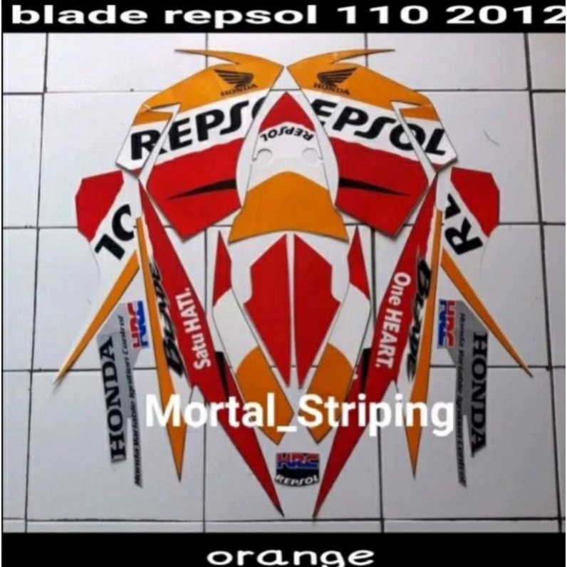 Jual Stiker Striping Les Lis Body Motor Honda Blade Respol