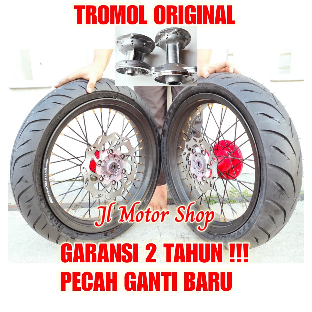 Jual Wheelset Ban Velg Set SuperMoto CRF150 KlX CRF 150 L WR155 D