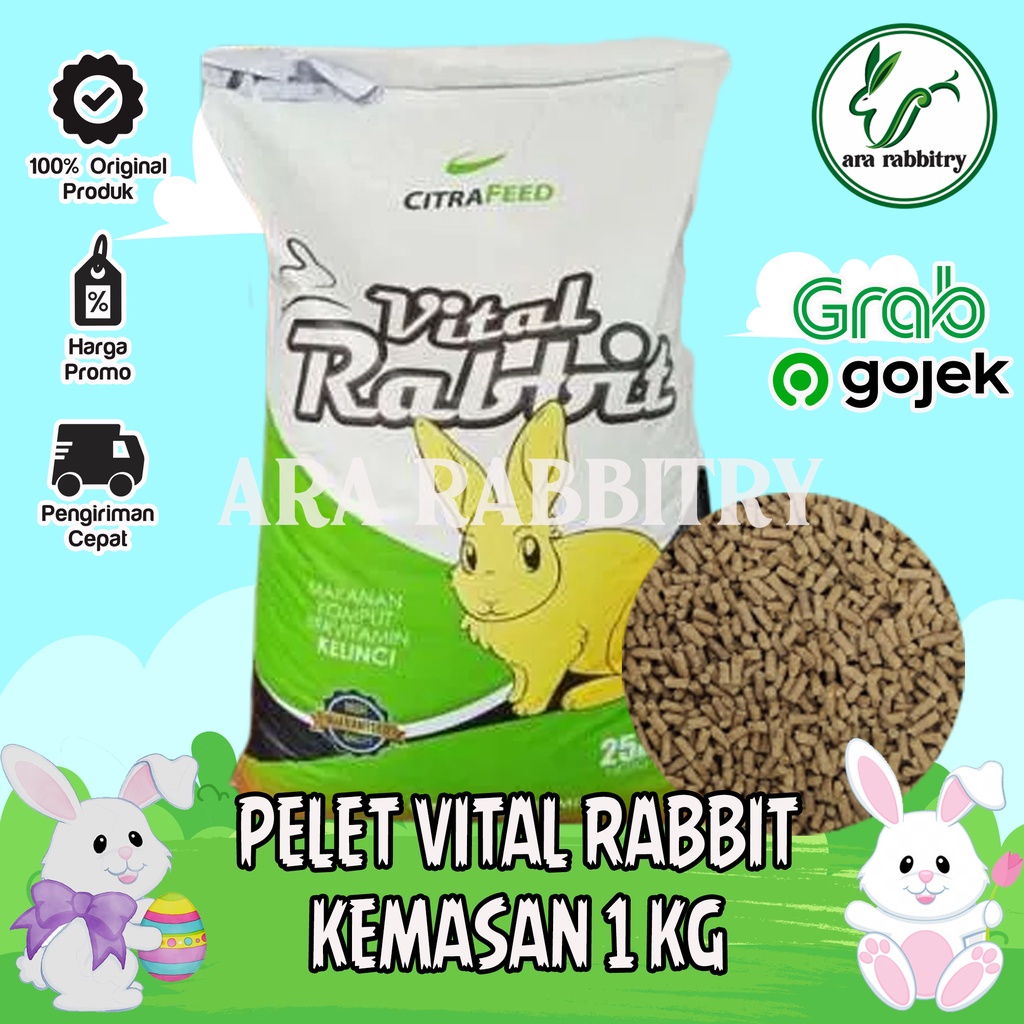 Jual Pelet Pakan Makanan Kelinci Vital Rabbit Kg Citrafeed Vital