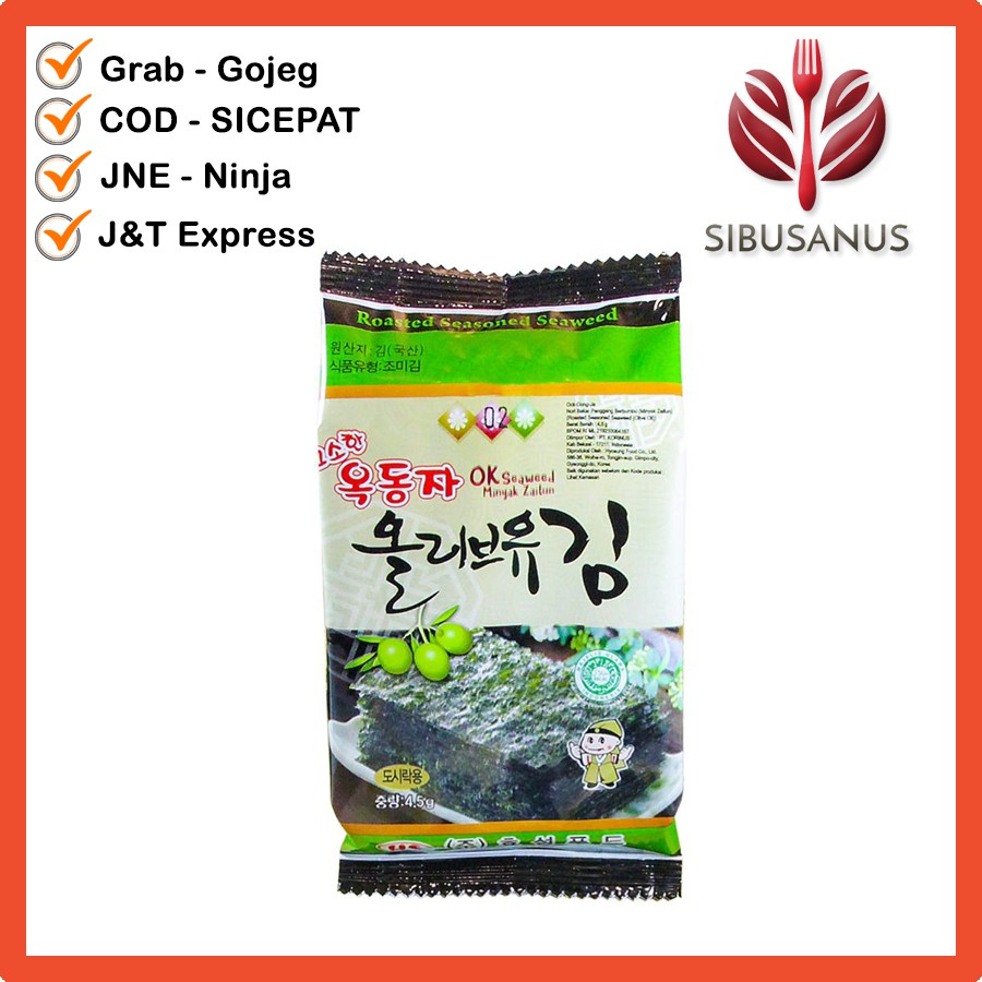 Jual Ock Dong Ja Seaweed Ock Dong Ja Sheets Halal Makanan Korea