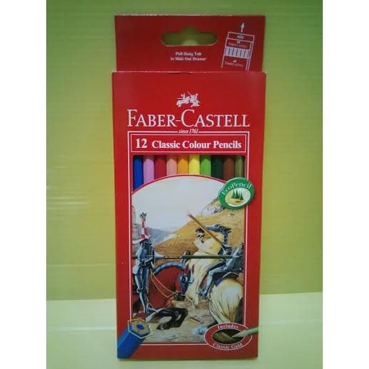 Jual Pensil Warna Faber Castell Panjang Warna Classic Shopee Indonesia