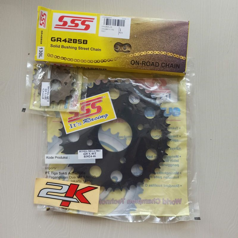 Jual Gear Set Sss Black Hitam Series Cbr Cb Sonic Verza