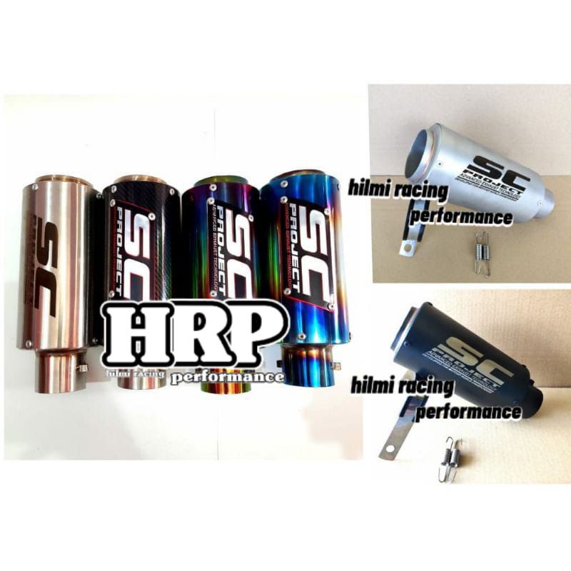 Jual Silencer Sc Project Titan Stenlis Pelangi Bluemoon Karbon