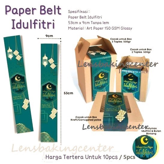 Jual Paperbelt Paper Belt Sticker Stiker Sleeve Dus Hampers Kue