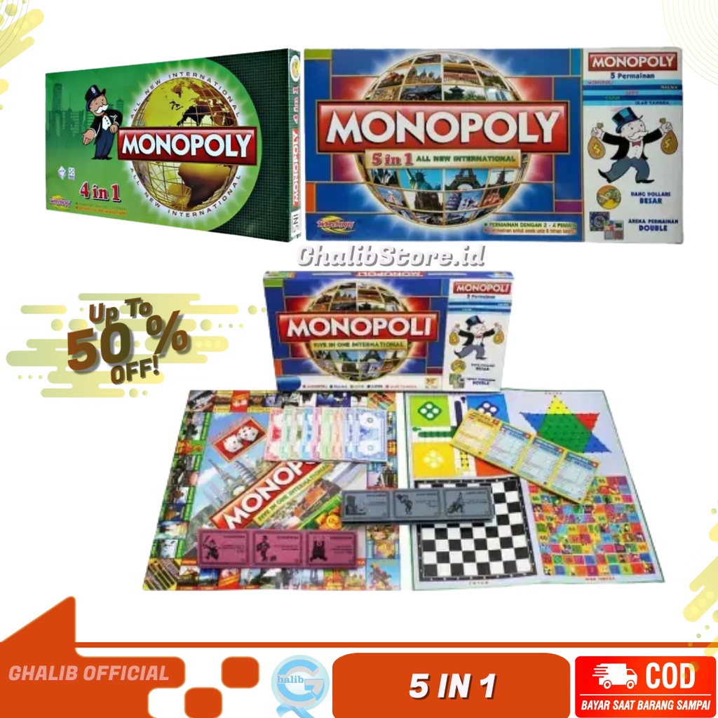 Jual Monopoli In Monopoly Ludo Catur Halma Ular Tangga Mainan