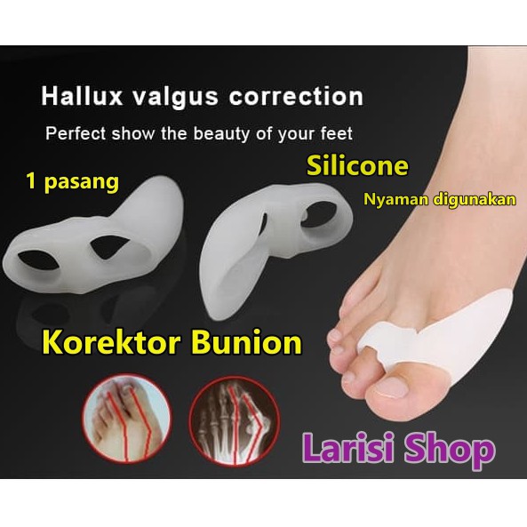 Jual Koreksi Bunion Silicone Hallux Valgus Korektor Pelindung Jari Kaki