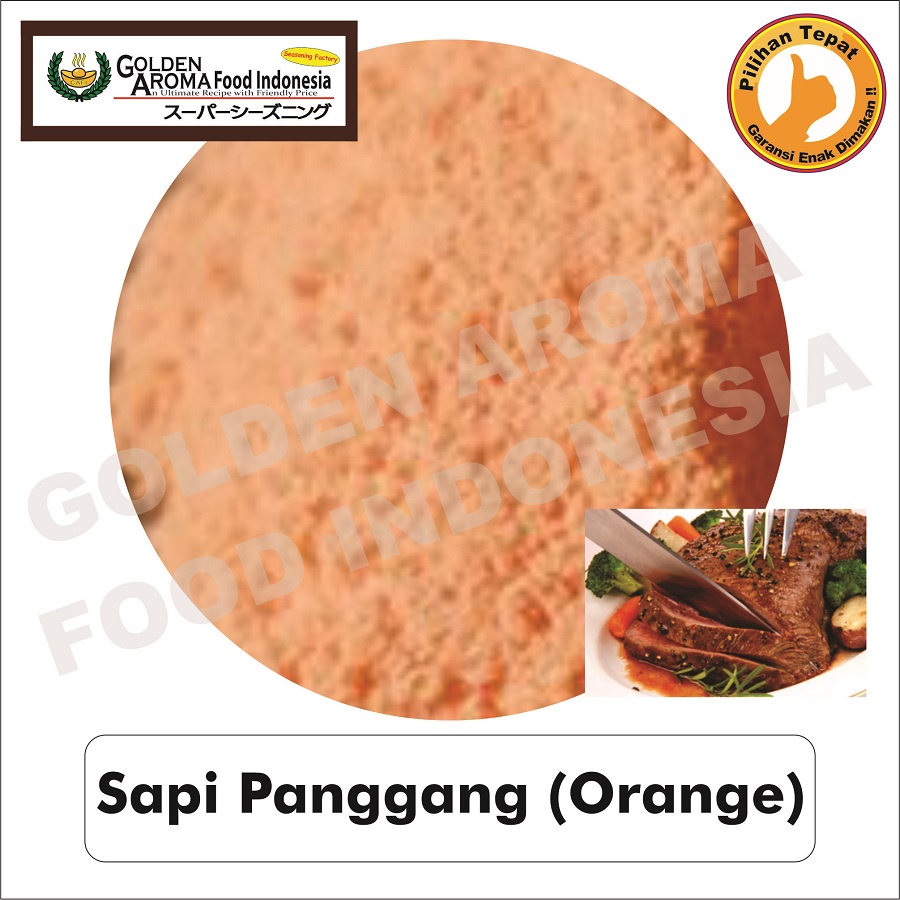 Jual Bumbu Tabur Bubuk Serbaguna Murah Halal Rasa Sapi Panggang Orange