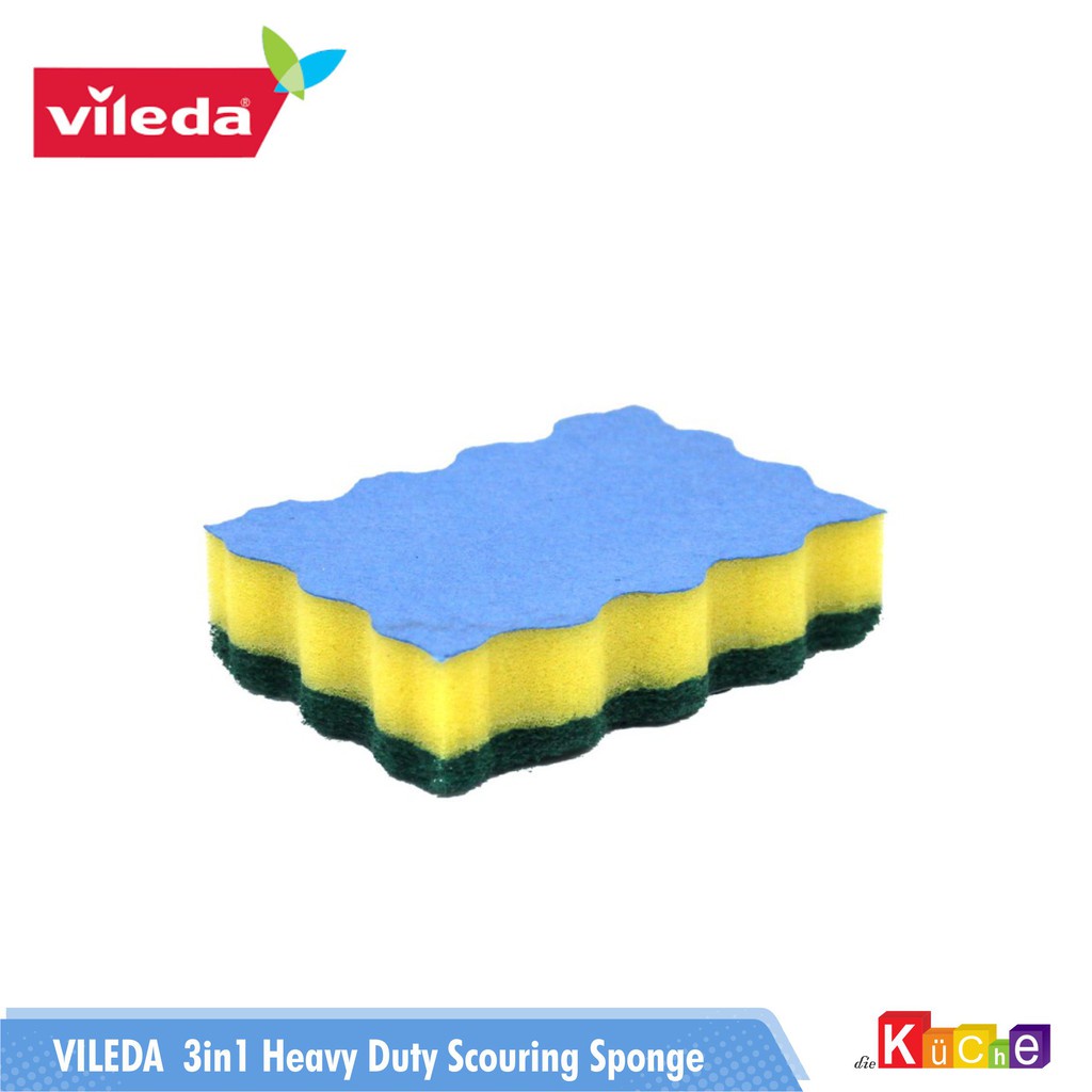 Jual Vileda In Heavy Duty Scourer Pcs Sponge Cuci Piring Shopee