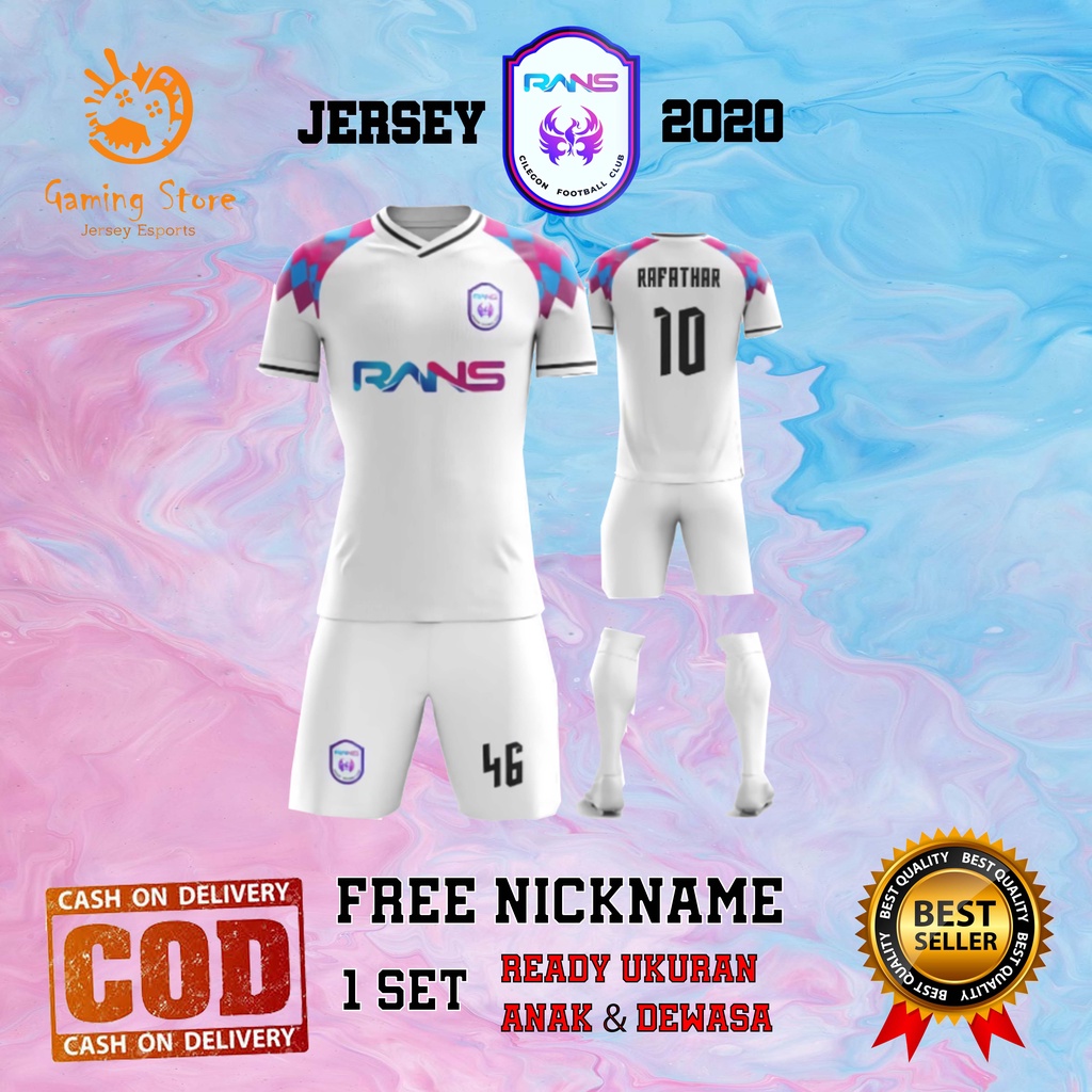 Jual Jersey Kaos Baju Bola Rans Cilegon Set Free Nickname No