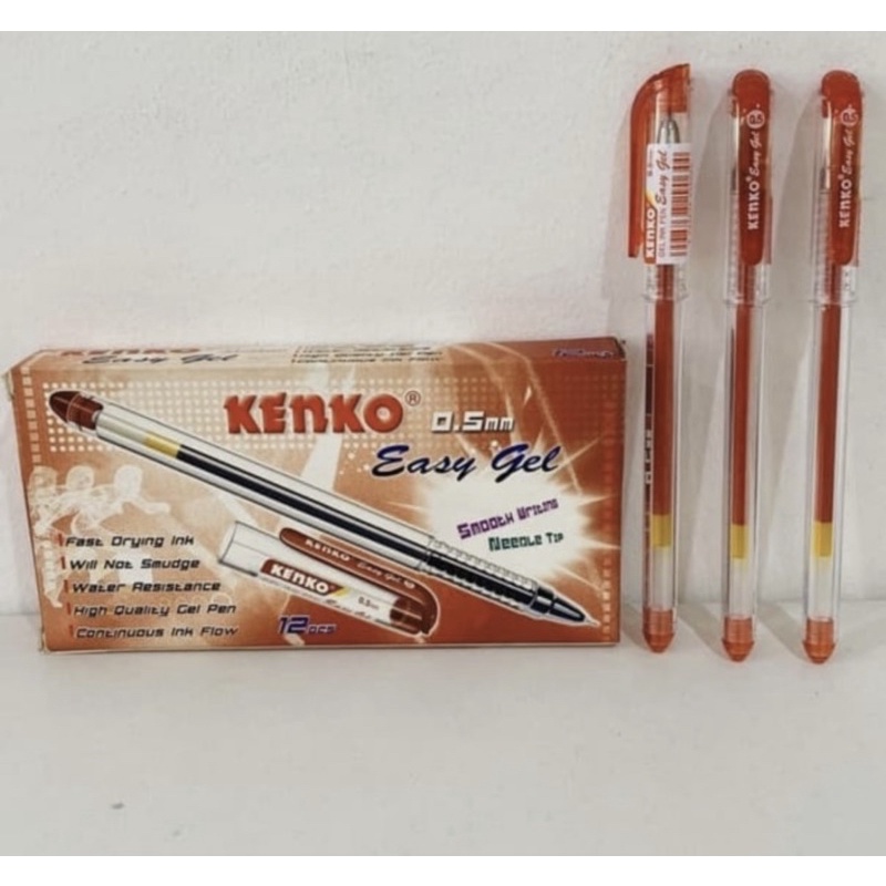 Jual PULPEN KENKO EASY GEL 0 5 MM 1 BOX ISI 12 PCS Shopee Indonesia