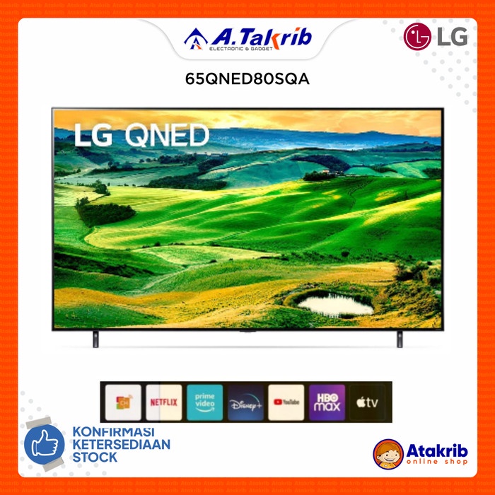 Jual LG LED TV 65 65QNED80SQA 65QNED80 4K QNED AI ThinQ Smart TV