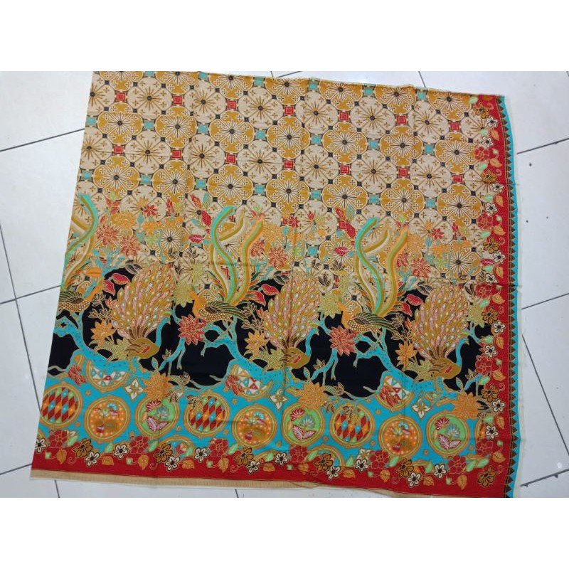 Jual Kain Batik Solo Printing Motif Kawung Manuk Geser Warna Lain