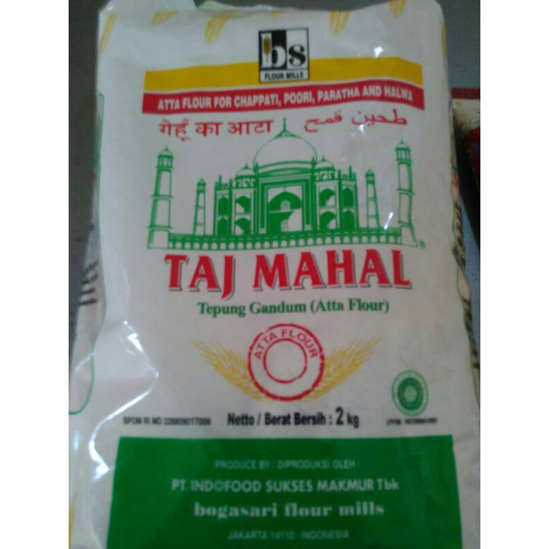 Jual Tepung Gandum Atta Flour Kg Taj Mahal Shopee Indonesia