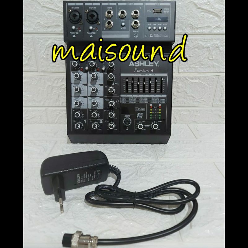 Jual MIXER AUDIO ASHLEY PREMIUM 4 CHANNEL ASHLEY PREMIUM4 SOUNDCARD USB