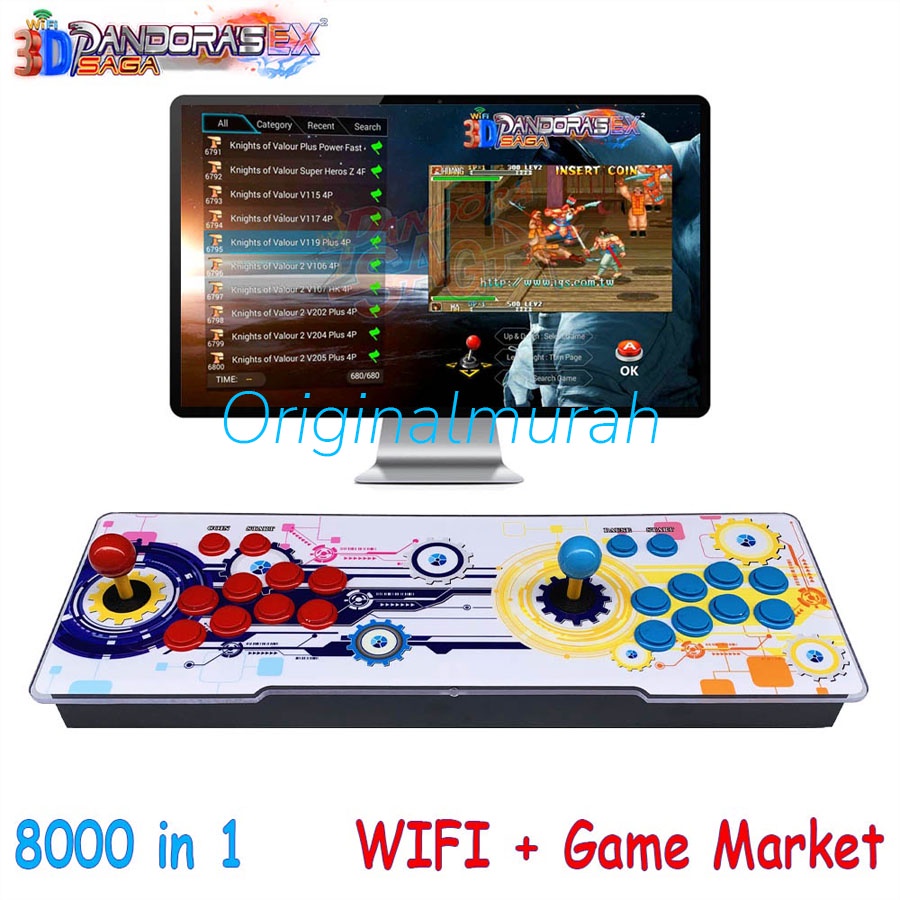 Jual Pandora Box Saga EX2 Game 8000 In 1 3D Wifi Dingdong Arcade Game