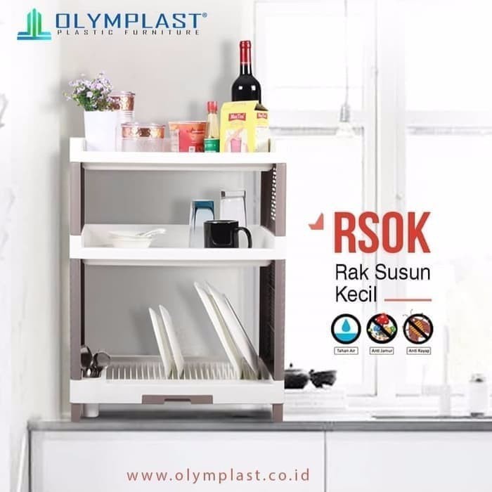 Jual Olymplast Rak Piring Plastik Susun Rsok Penyimpanan Dapur