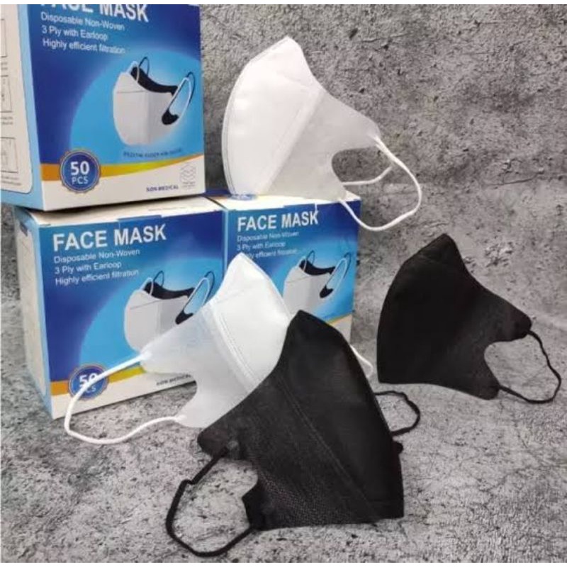 Jual Masker Duckbill Garis Facemask Box Isi Pcs Tersedia Ecer