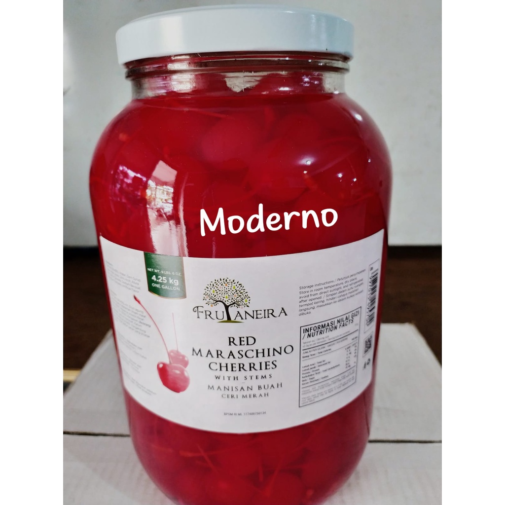 Jual Frutaneira Red Maraschino Ceri Tangkai Merah Kg Shopee