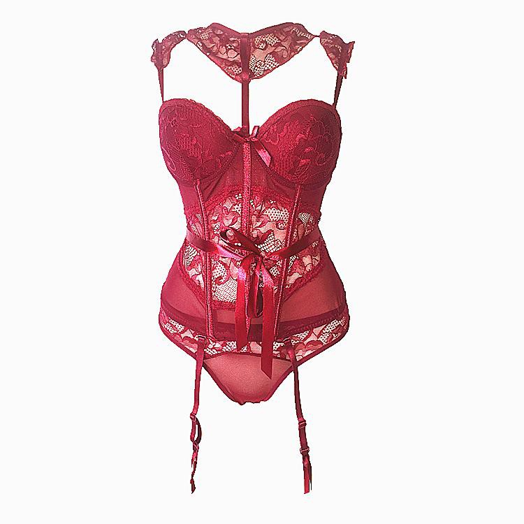 Jual Wetrosepremium Lingerie Sexy Korset Bustier Bahan Lace Untuk