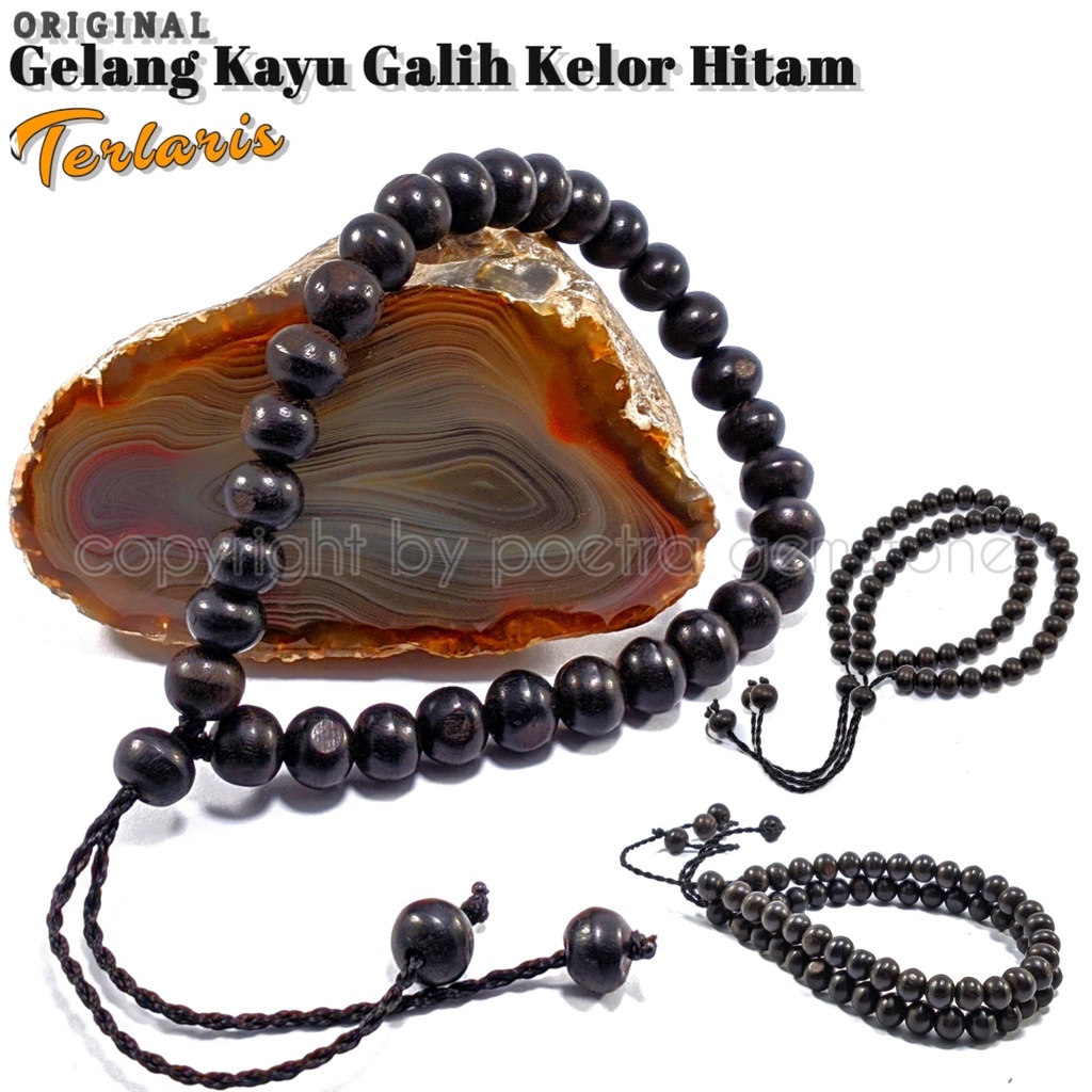 Jual Original Gelang Kayu Galih Kelor Hitam Shopee Indonesia