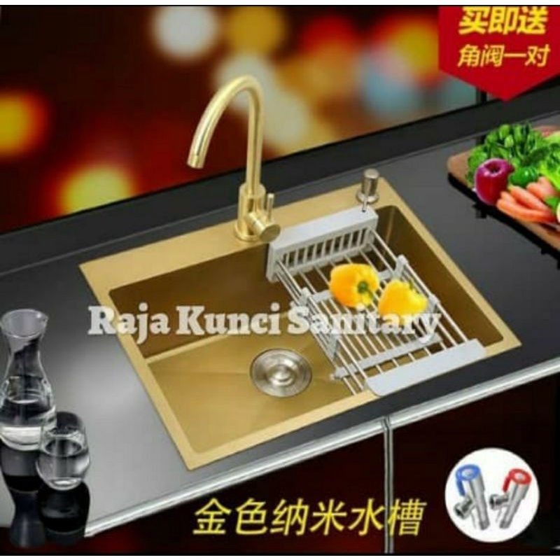 Jual Kitchen Sink 5040 Gold Onan Golden Hand Bak Cuci Piring 5040