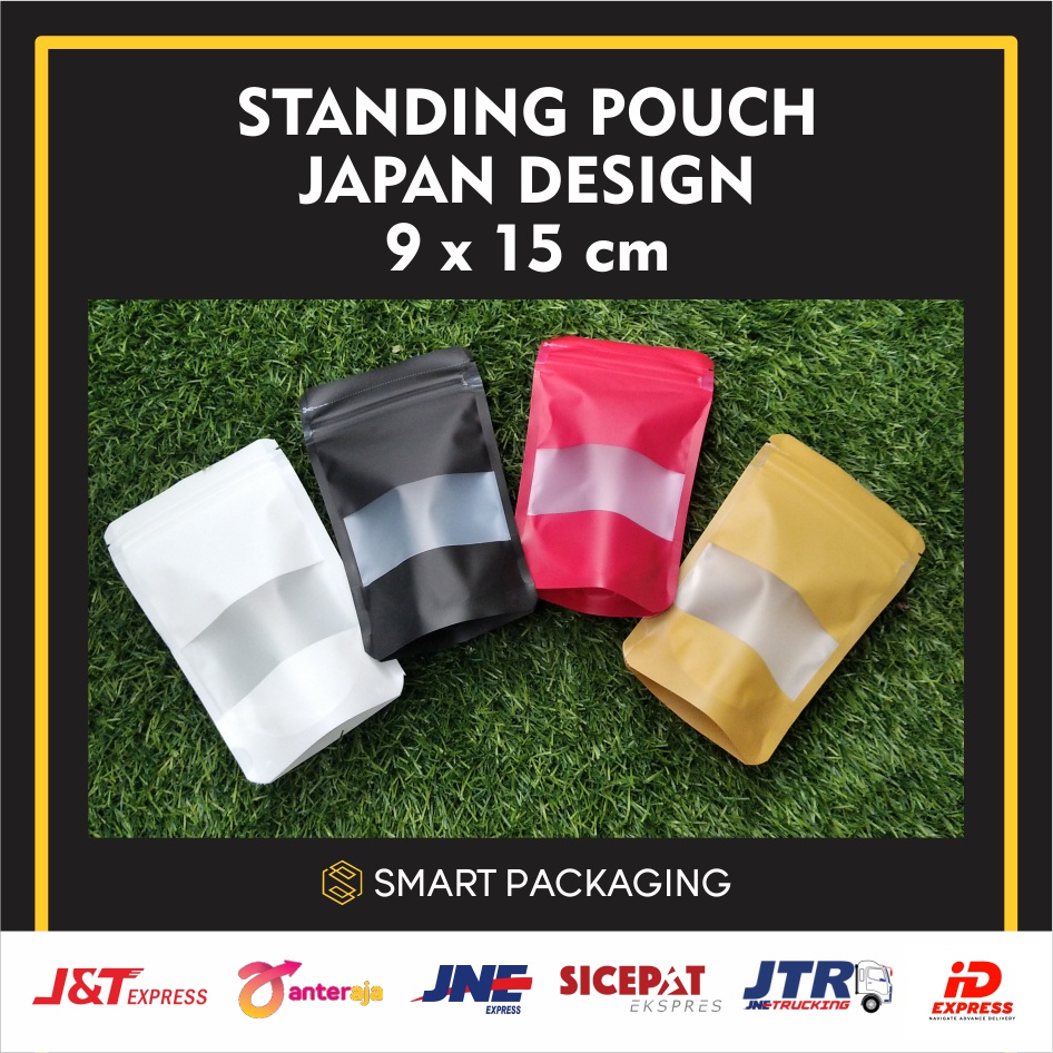 Jual ECER Standing Pouch PREMIUM Japan Design Clear Doff Ukuran 9 X