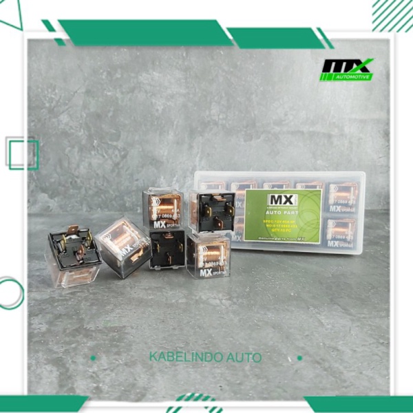 Jual MURAH RELAY MX TRANSPARAN KAKI 4 4 PIN 12V 40 AMPERE ORIGINAL