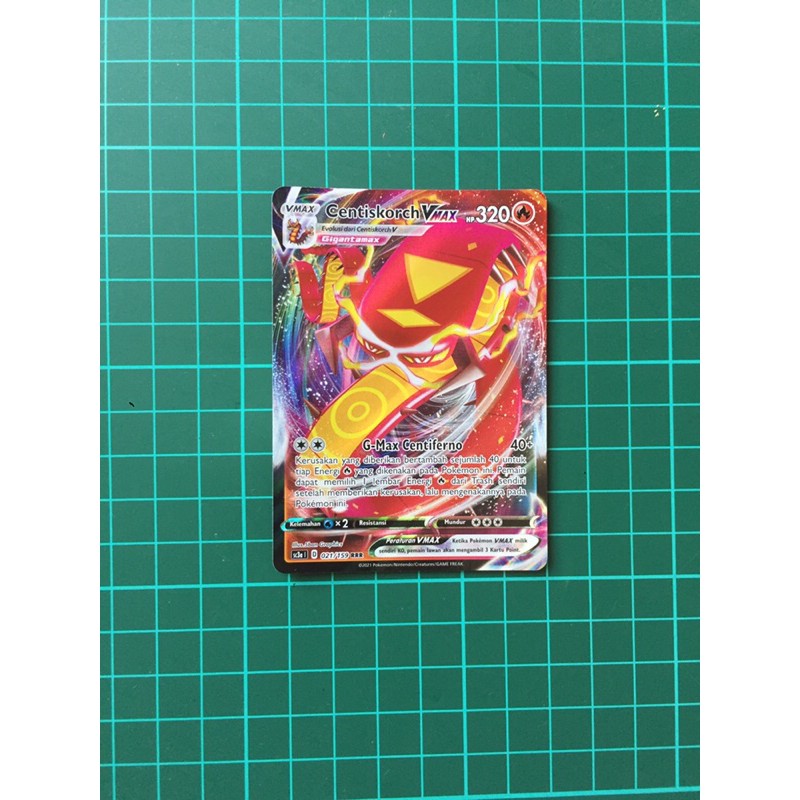 Jual Centiskorch V Max Rrr Kartu Pokemon Tcg Indonesia Vmax Shopee