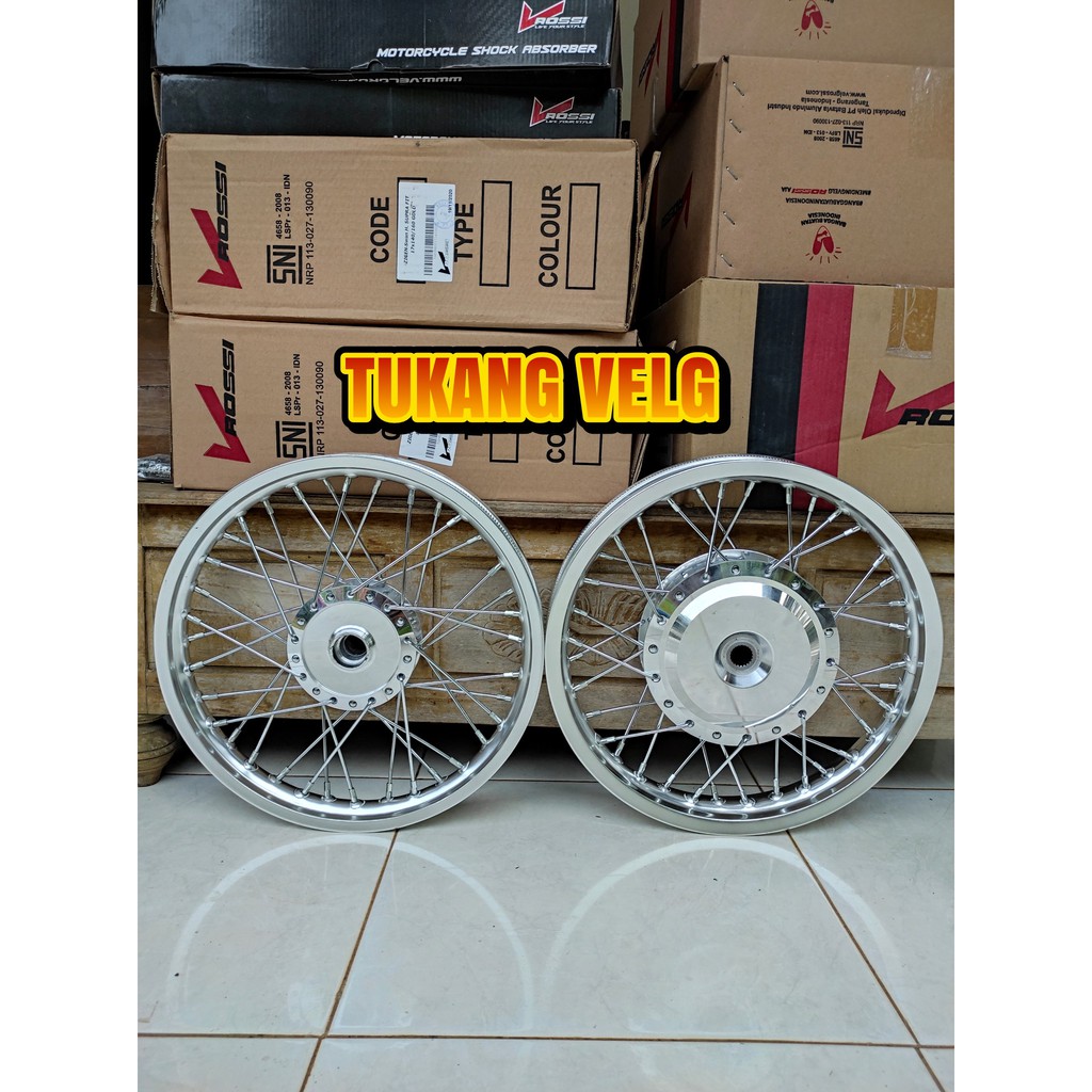 Jual Paketan Velg Jari Jari Ring Matic Honda Beat Vario Scoopy Genio