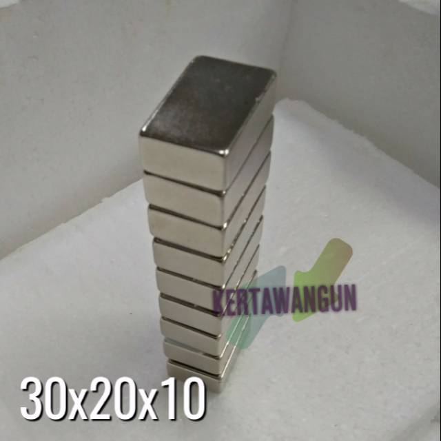 Jual Magnet Neodymium Kotak 30x20x10 Shopee Indonesia