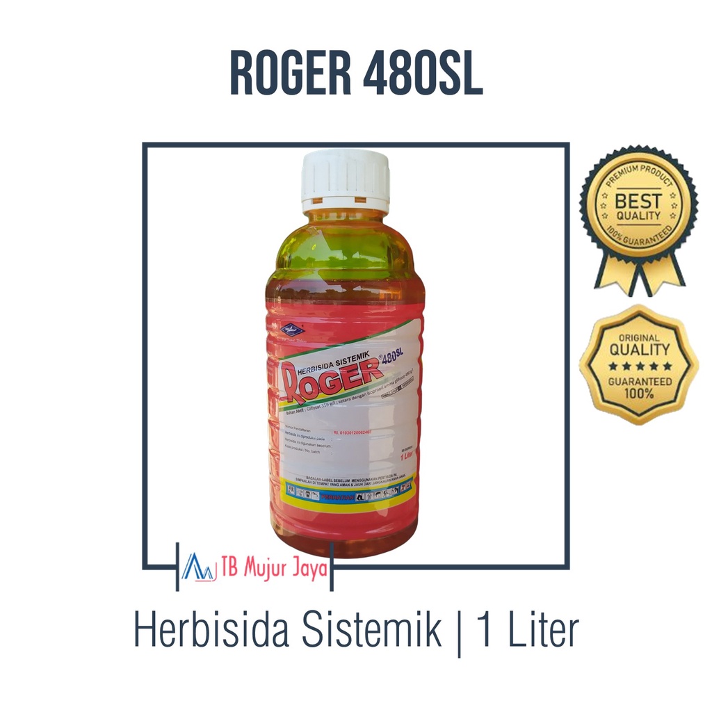 Jual Roger Sl Herbisida Obat Pembasmi Rumput Sistemik Glifosat