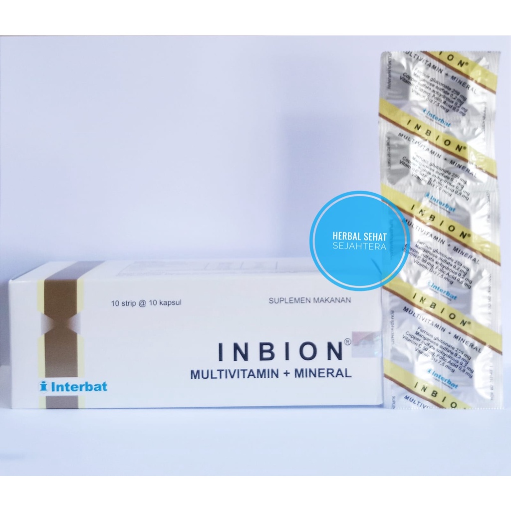 Jual Inbion Inbion Inbion Isi Kapsul Per Strip Multivitamin Dan