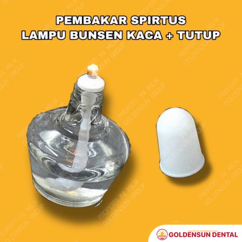 Jual LAMPU BUNSEN PEMBAKAR SPIRTUS Kaca Spiritus Spirit Lamp Alcohol