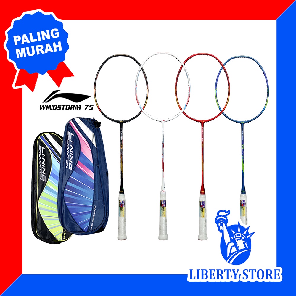 Jual Raket Badminton ORIGINAL LINING WINDSTORM 75 TAS Shopee Indonesia