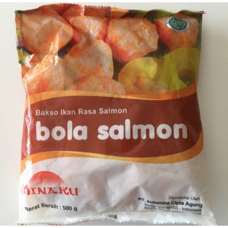 Jual Minaku Bola Salmon 500gr Bakso Ikan Rasa Salmon Shopee Indonesia