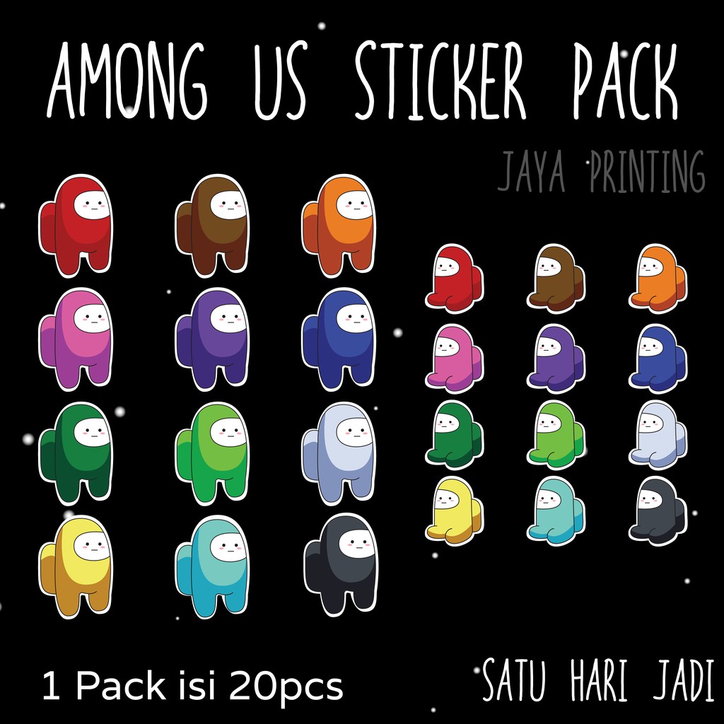 Jual STICKER AESTHETIC 20pcs STIKER AMONG US STIKER TUMBLR STIKER