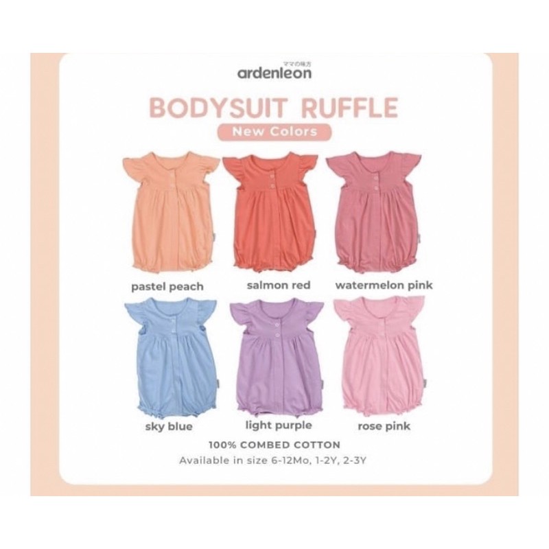 Jual Arden Leon Bodysuit With Ruffle Ardenleon Shopee Indonesia