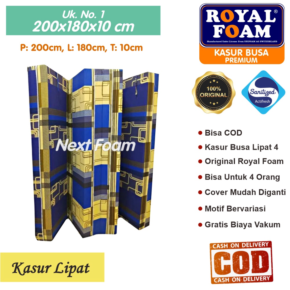 Jual Kasur Busa Lipat Royal Foam Ukuran No X X Cm Tebal Cm