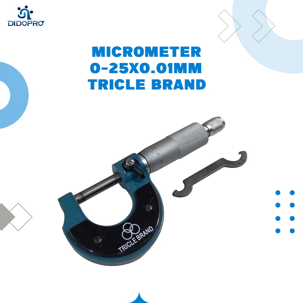 Jual Micrometer Micro Mikro Meter Mikrometer Tricle 0 25 X 0 01mm