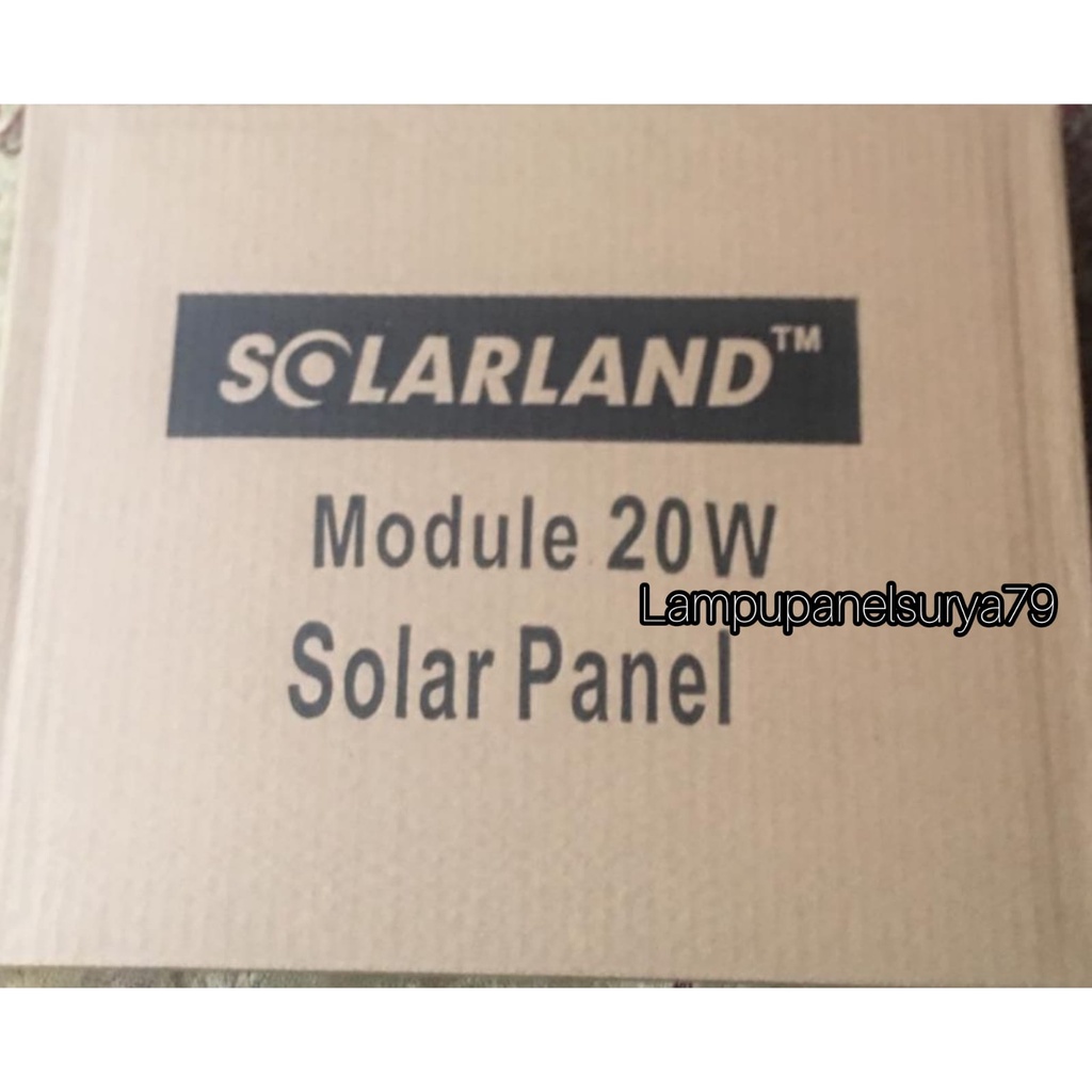 Jual Solar Panel Surya Solarcell Solarland Mono 20WP Monocrystalline