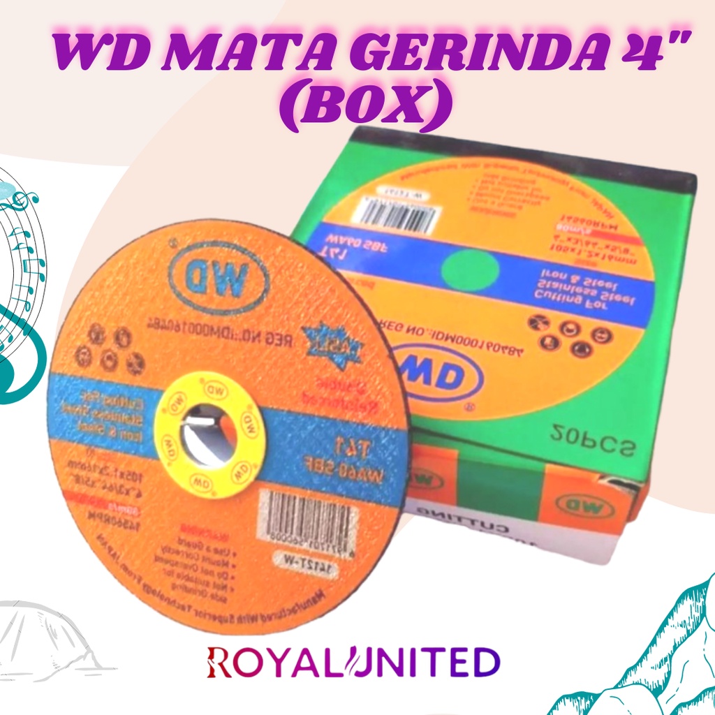 Jual Mata Gerinda Potong Besi Jual Per Dus Isi 20 Pcs WD 4 4inch X 1