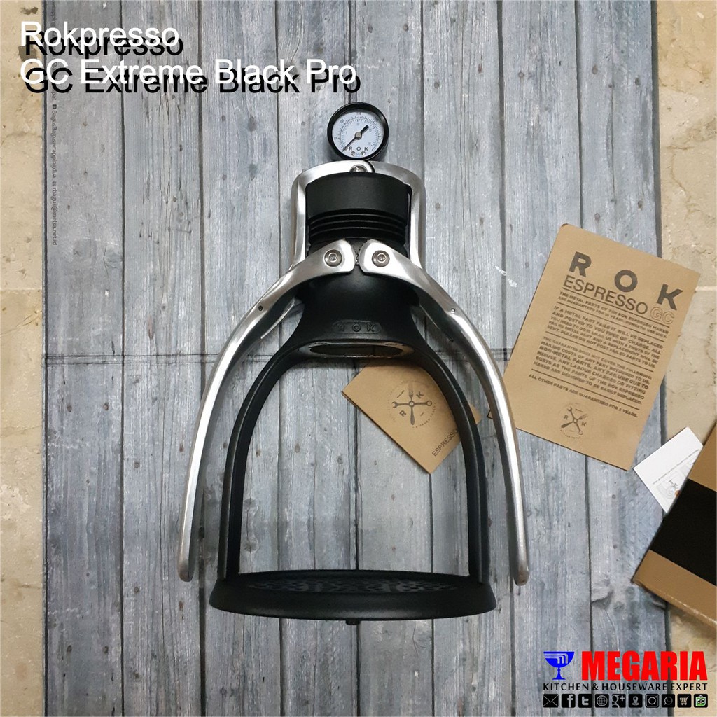 Jual Black Rok Presso Maker Gc Black Pro Manual Espresso Bar Pressure